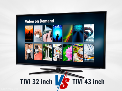 So sánh Tivi 32 inch và 43 inch – nên chọn loại nào?
